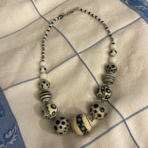 Murano glass beaded necklace